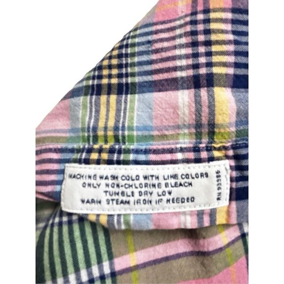 Brookes Brothers short sleeve plaid shirt button up - Picture 3 of 12